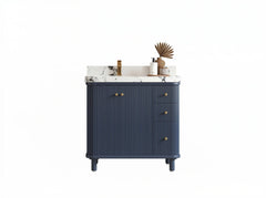 Miami 36 in. W x 22 in. D Left Offset Sink Bathroom Vanity - photo 1