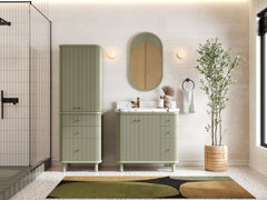 Miami 36 in. W x 22 in. D Left Offset Sink Bathroom Vanity - photo 4