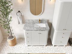 Miami 36 in. W x 22 in. D Right Offset Sink Bathroom Vanity - photo 12