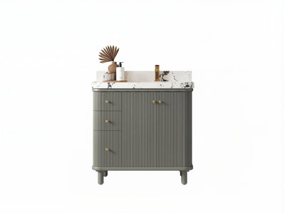 Miami 36 in. W x 22 in. D Right Offset Sink Bathroom Vanity - Willow Bath and Vanity