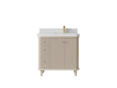 Miami 36 in. W x 22 in. D Right Offset Sink Bathroom Vanity - photo 15