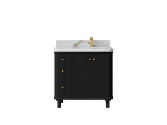 Miami 36 in. W x 22 in. D Right Offset Sink Bathroom Vanity - photo 21