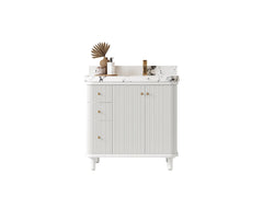Miami 36 in. W x 22 in. D Right Offset Sink Bathroom Vanity - photo 1