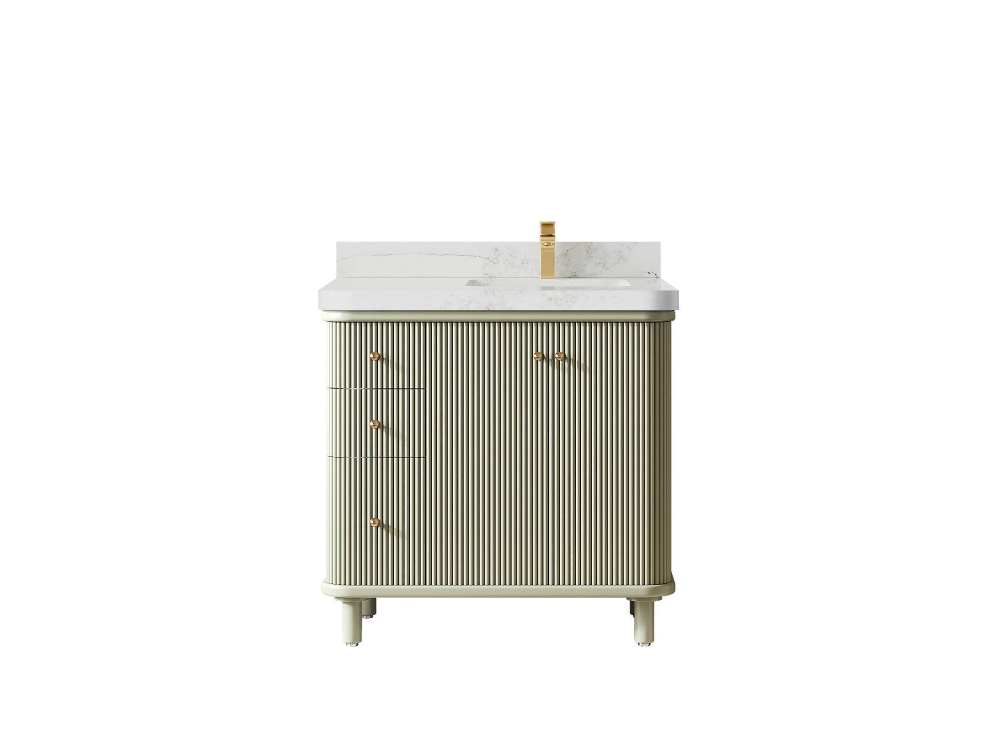 Miami 36 in. W x 22 in. D Right Offset Sink Bathroom Vanity - Willow Bath and Vanity