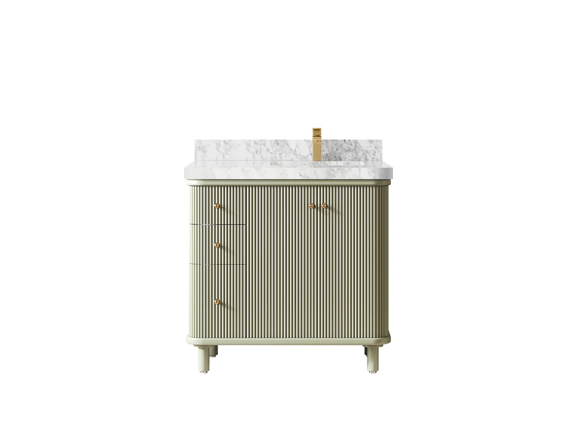 Miami 36 in. W x 22 in. D Right Offset Sink Bathroom Vanity - Willow Bath and Vanity