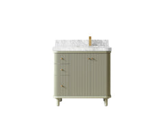 Miami 36 in. W x 22 in. D Right Offset Sink Bathroom Vanity - photo 13