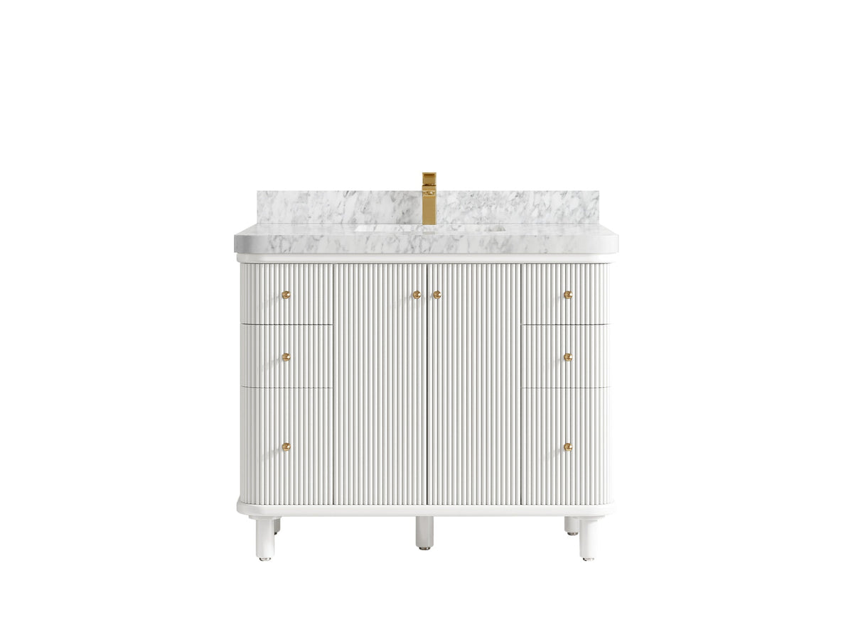 Miami 42 in. W x 22 in. D Single Sink Bathroom Vanity - Willow Bath and Vanity