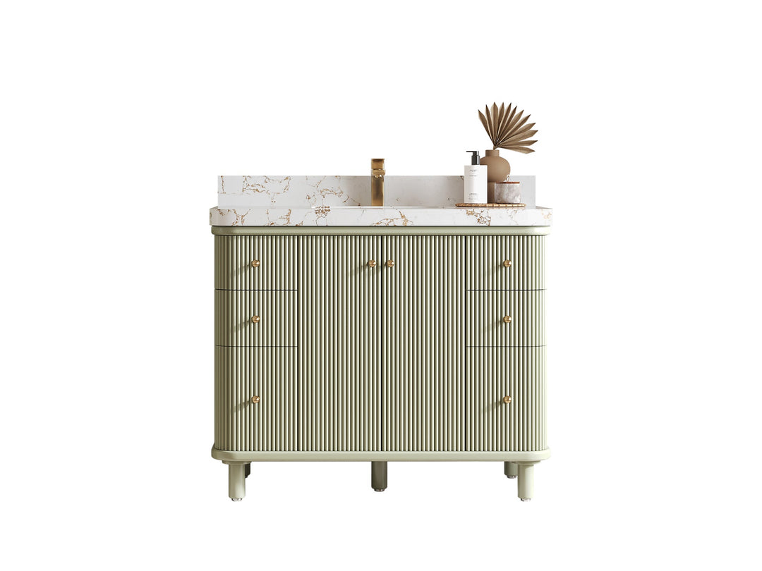 Miami 42 in. W x 22 in. D Single Sink Bathroom Vanity - Willow Bath and Vanity