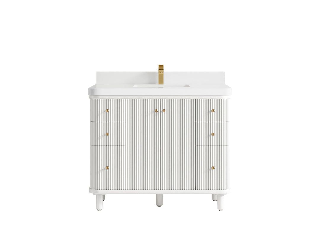 Miami 42 in. W x 22 in. D Single Sink Bathroom Vanity - Willow Bath and Vanity