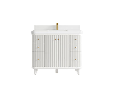 Miami 42 in. W x 22 in. D Single Sink Bathroom Vanity - Willow Bath and Vanity