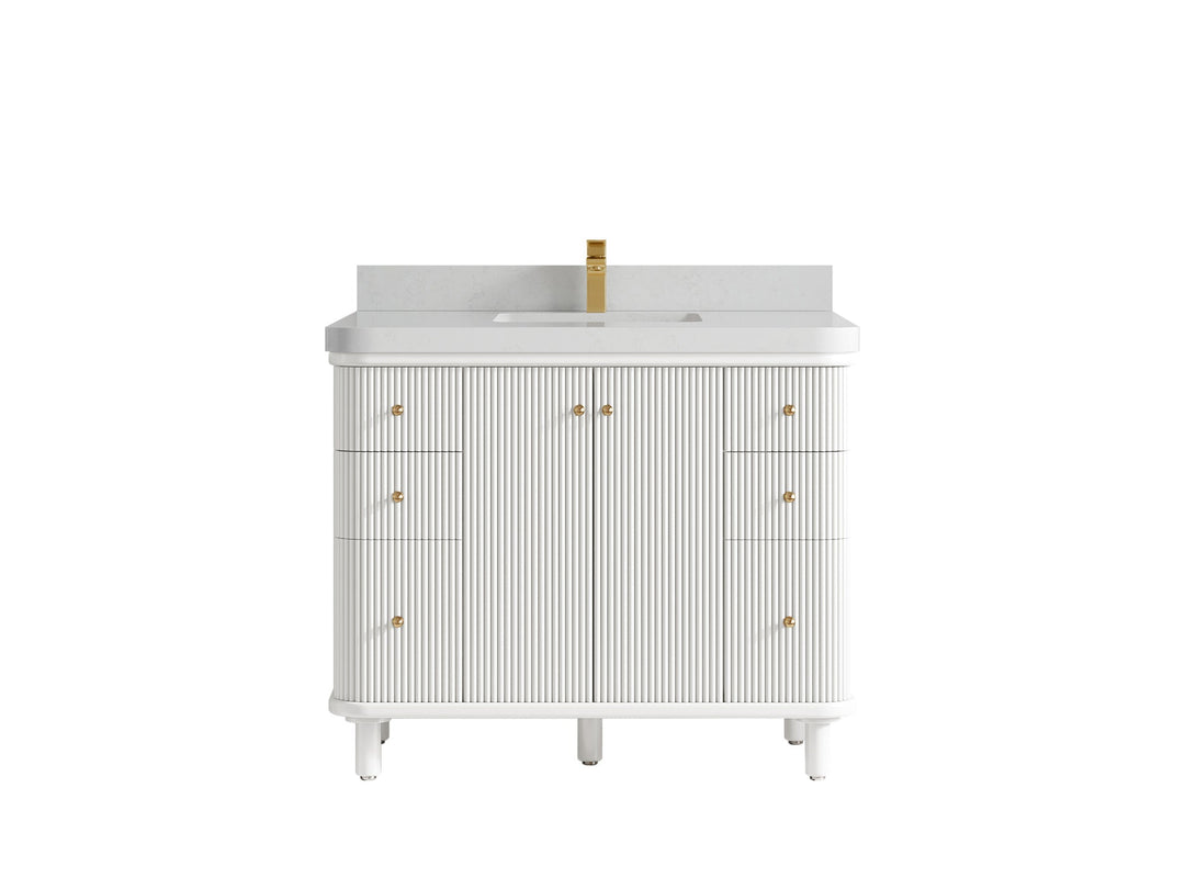 Miami 42 in. W x 22 in. D Single Sink Bathroom Vanity - Willow Bath and Vanity