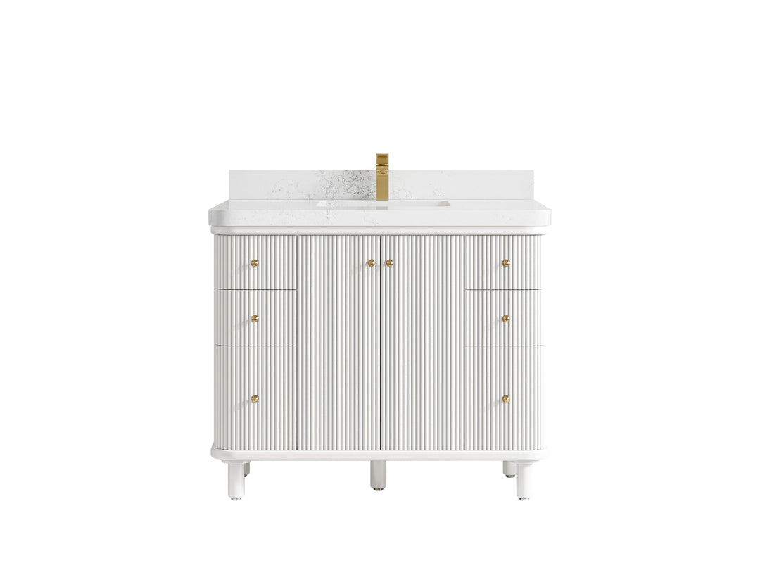 Miami 42 in. W x 22 in. D Single Sink Bathroom Vanity - Willow Bath and Vanity