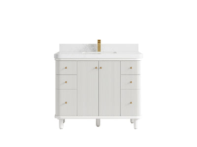 Miami 42 in. W x 22 in. D Single Sink Bathroom Vanity - Willow Bath and Vanity