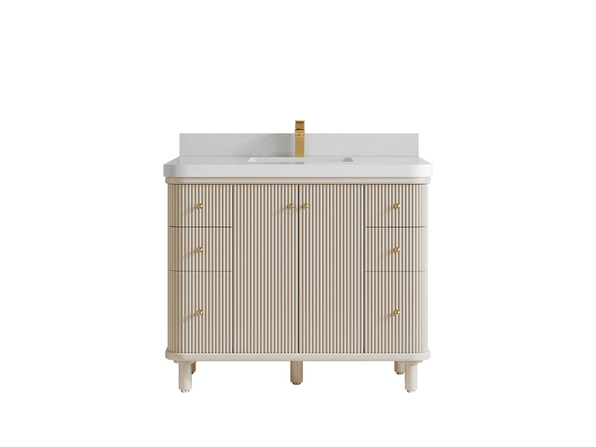 Miami 42 in. W x 22 in. D Single Sink Bathroom Vanity - Willow Bath and Vanity