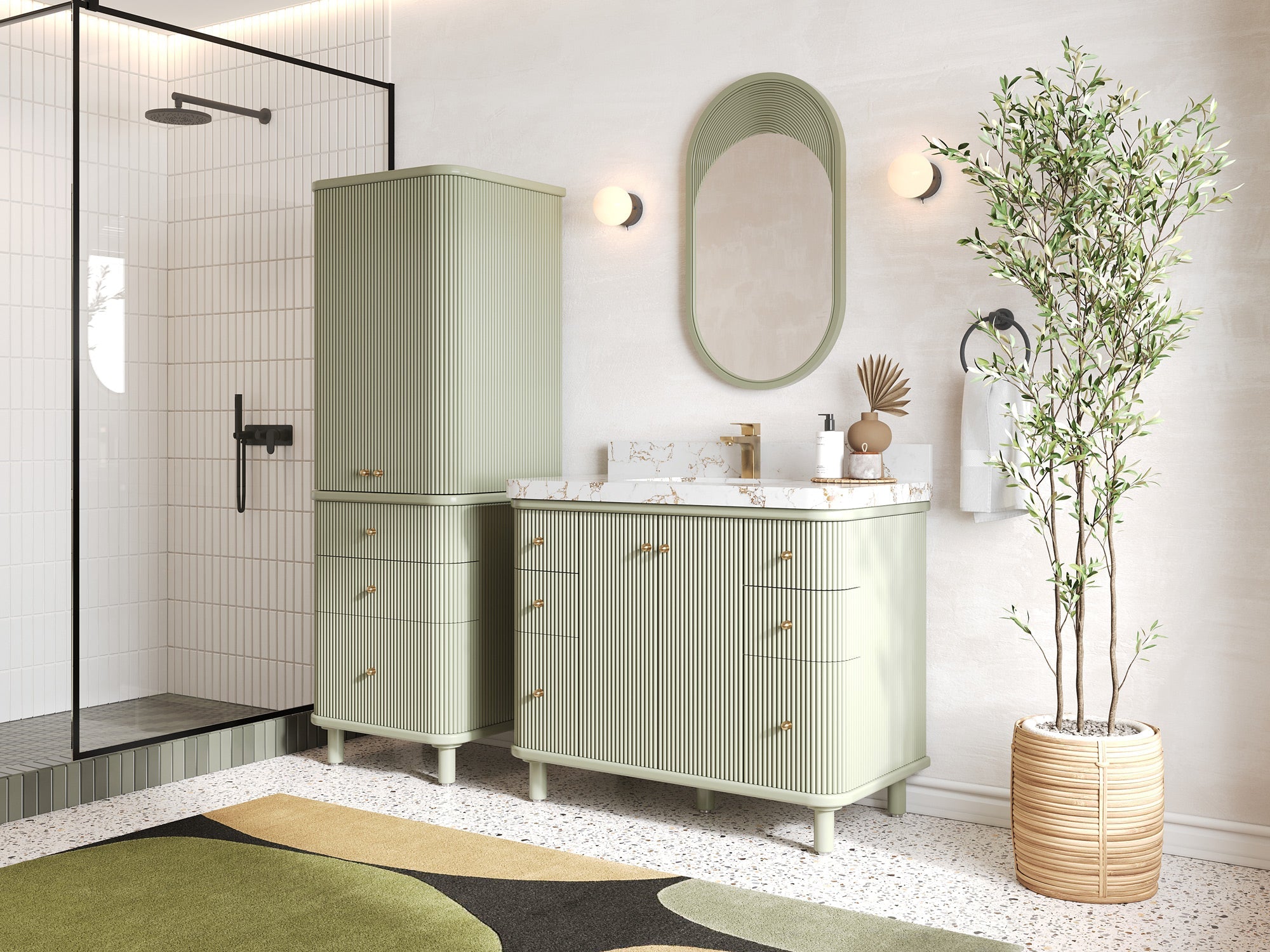 Miami 42 in. W x 22 in. D Single Sink Bathroom Vanity - Willow Bath and Vanity