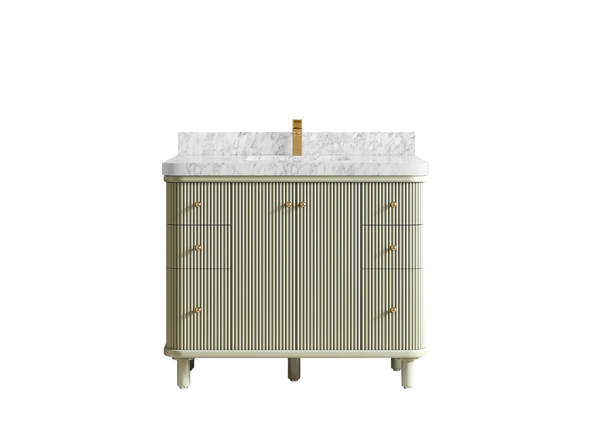 Miami 42 in. W x 22 in. D Single Sink Bathroom Vanity - Willow Bath and Vanity