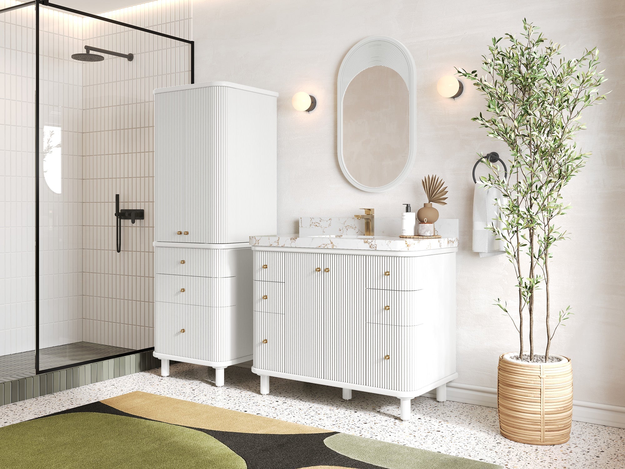 Miami 42 in. W x 22 in. D Single Sink Bathroom Vanity - Willow Bath and Vanity