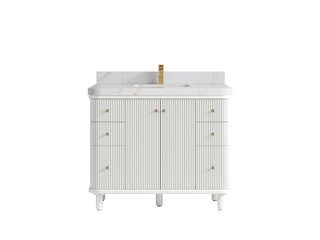 Miami 42 in. W x 22 in. D Single Sink Bathroom Vanity - Willow Bath and Vanity