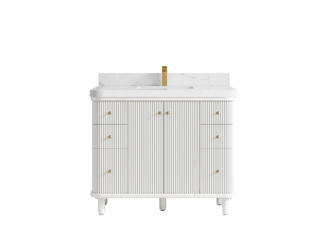 Miami 42 in. W x 22 in. D Single Sink Bathroom Vanity - Willow Bath and Vanity