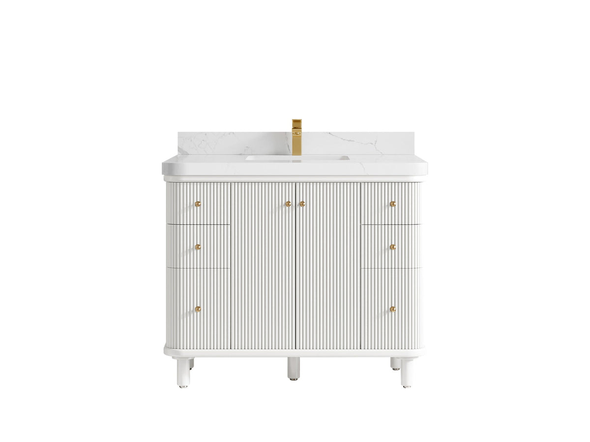 Miami 42 in. W x 22 in. D Single Sink Bathroom Vanity - Willow Bath and Vanity