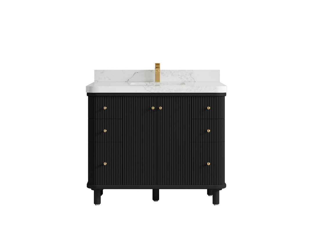 Miami 42 in. W x 22 in. D Single Sink Bathroom Vanity - Willow Bath and Vanity