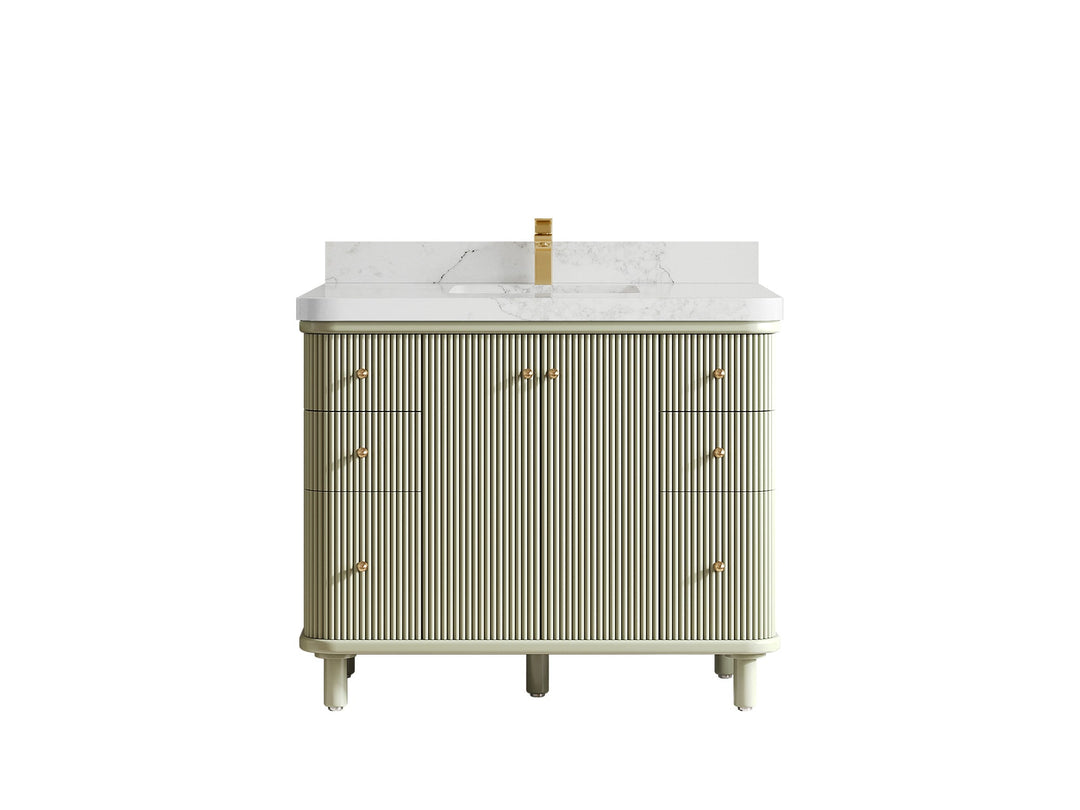 Miami 42 in. W x 22 in. D Single Sink Bathroom Vanity - Willow Bath and Vanity