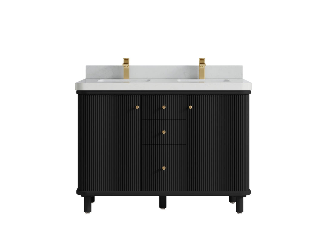 Miami 48 in. W x 22 in. D Double Sink Bathroom Vanity - Willow Bath and Vanity