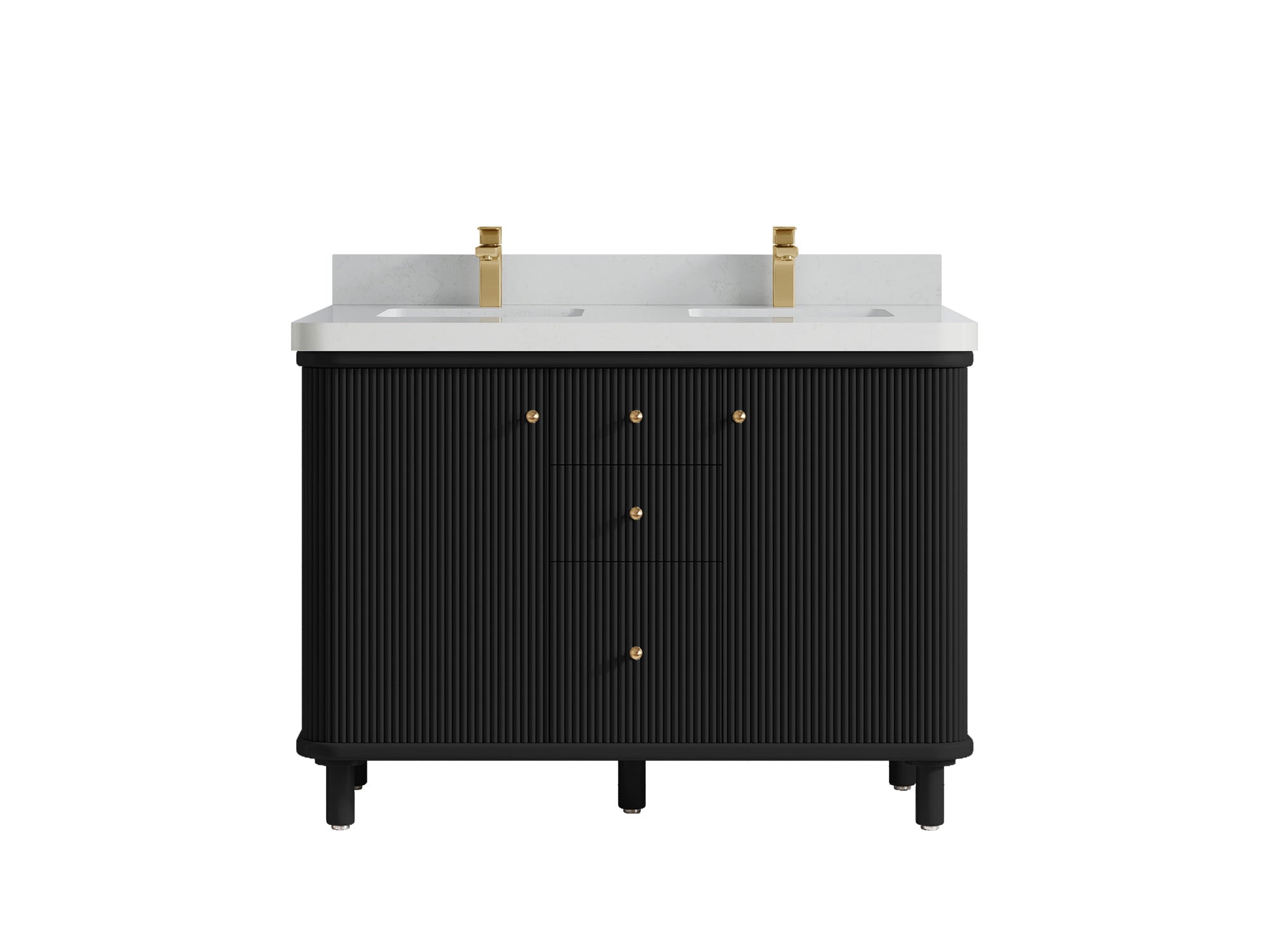 Miami 48 in. W x 22 in. D Double Sink Bathroom Vanity - Willow Bath and Vanity
