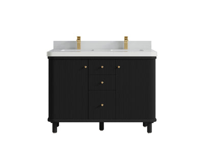 Miami 48 in. W x 22 in. D Double Sink Bathroom Vanity - Willow Bath and Vanity