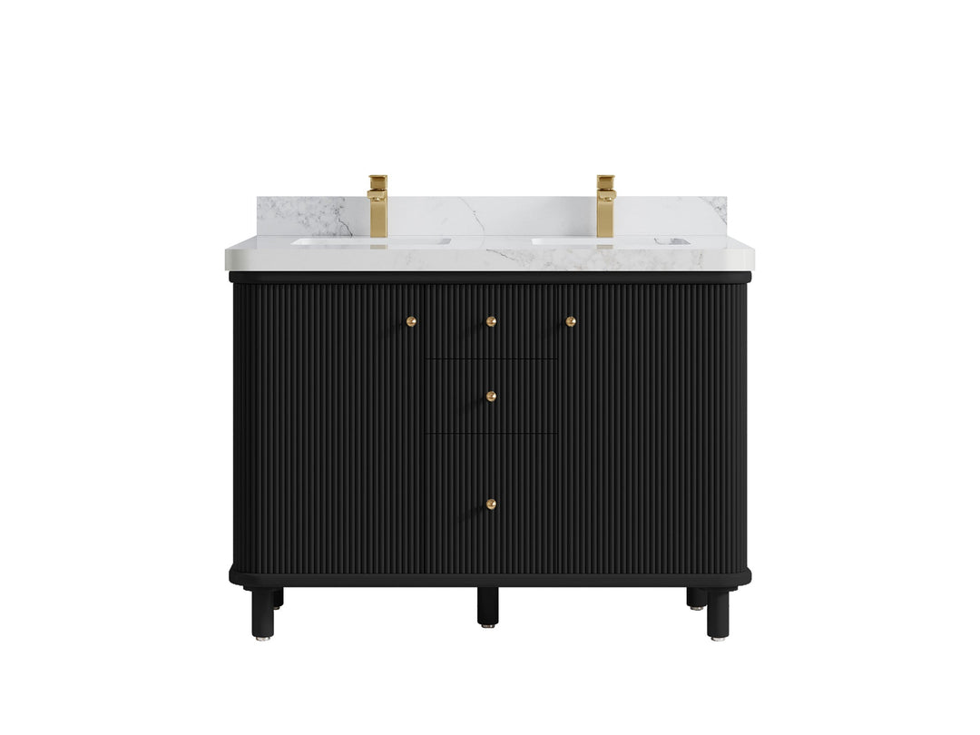 Miami 48 in. W x 22 in. D Double Sink Bathroom Vanity - Willow Bath and Vanity