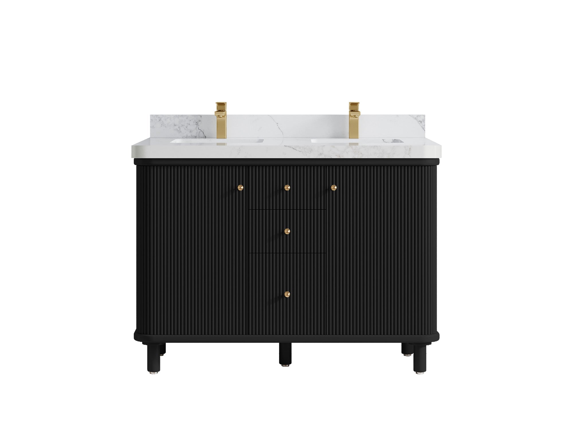 Miami 48 in. W x 22 in. D Double Sink Bathroom Vanity - Willow Bath and Vanity