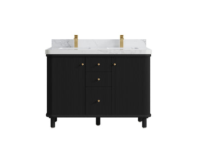 Miami 48 in. W x 22 in. D Double Sink Bathroom Vanity - Willow Bath and Vanity