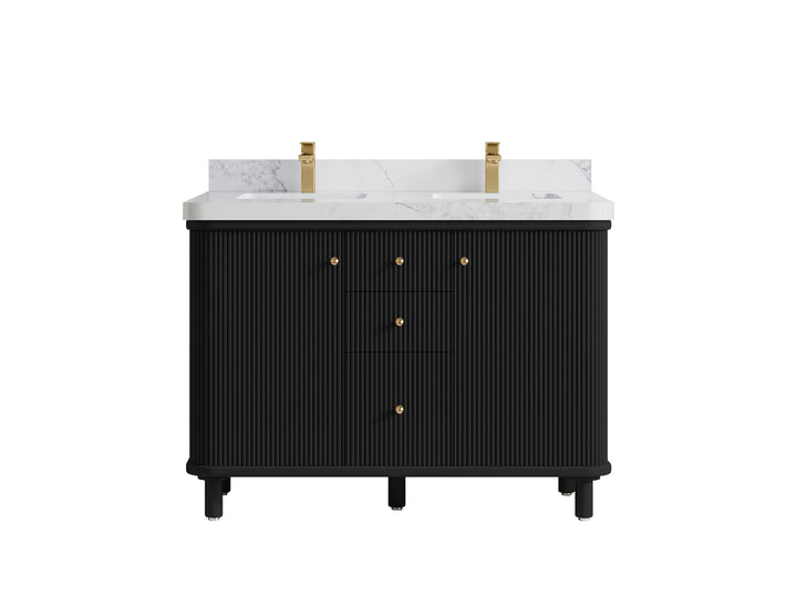 Miami 48 in. W x 22 in. D Double Sink Bathroom Vanity - photo 14