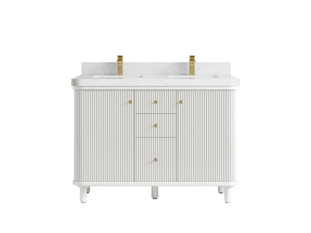 Miami 48 in. W x 22 in. D Double Sink Bathroom Vanity - Willow Bath and Vanity