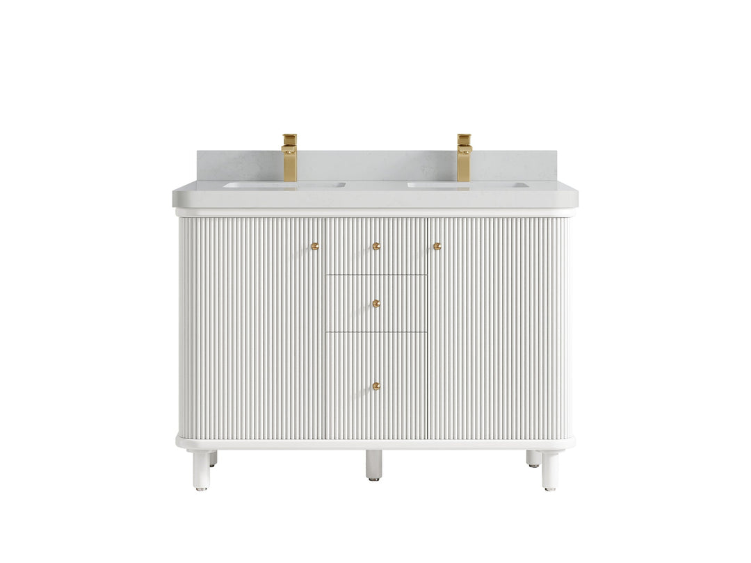 Miami 48 in. W x 22 in. D Double Sink Bathroom Vanity - Willow Bath and Vanity