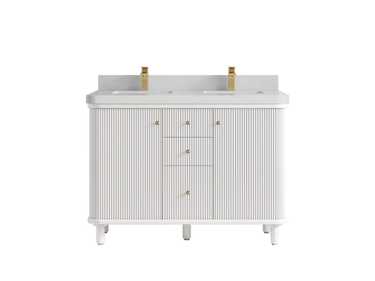Miami 48 in. W x 22 in. D Double Sink Bathroom Vanity - Willow Bath and Vanity