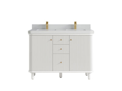 Miami 48 in. W x 22 in. D Double Sink Bathroom Vanity - Willow Bath and Vanity