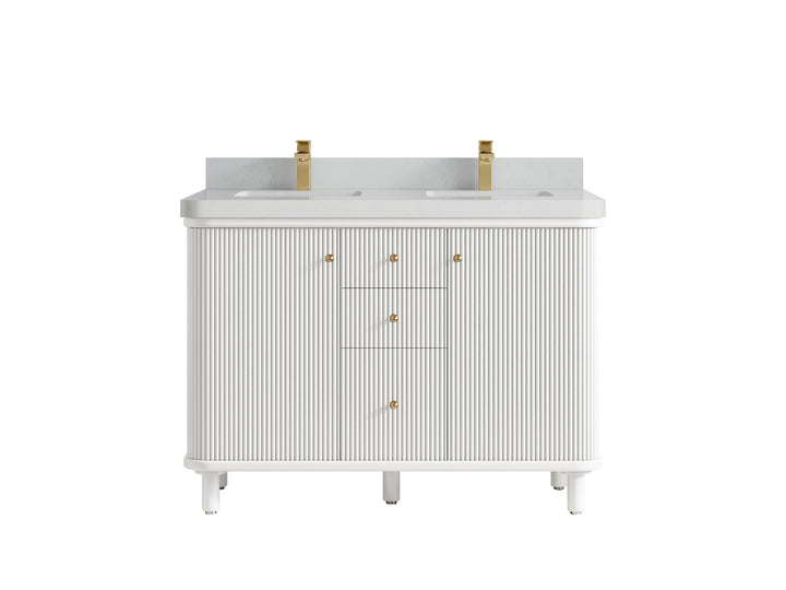Miami 48 in. W x 22 in. D Double Sink Bathroom Vanity - photo 16