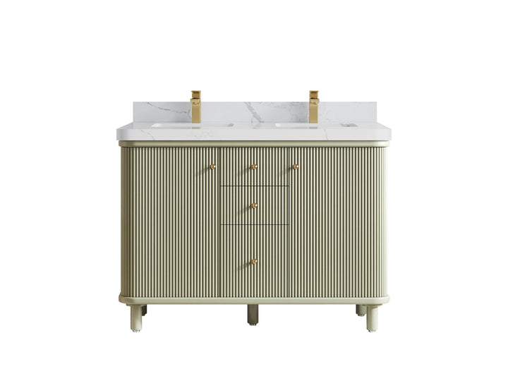 Miami 48 in. W x 22 in. D Double Sink Bathroom Vanity - photo 12