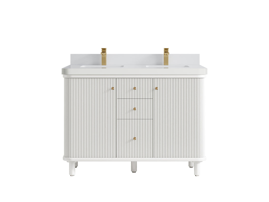 Miami 48 in. W x 22 in. D Double Sink Bathroom Vanity - Willow Bath and Vanity