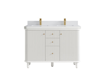Miami 48 in. W x 22 in. D Double Sink Bathroom Vanity - Willow Bath and Vanity