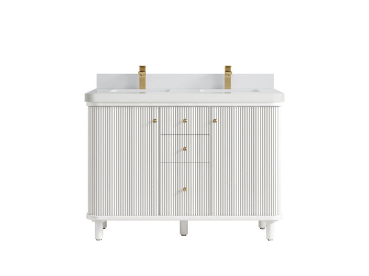 Miami 48 in. W x 22 in. D Double Sink Bathroom Vanity - photo 20
