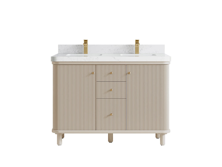 Miami 48 in. W x 22 in. D Double Sink Bathroom Vanity - photo 18