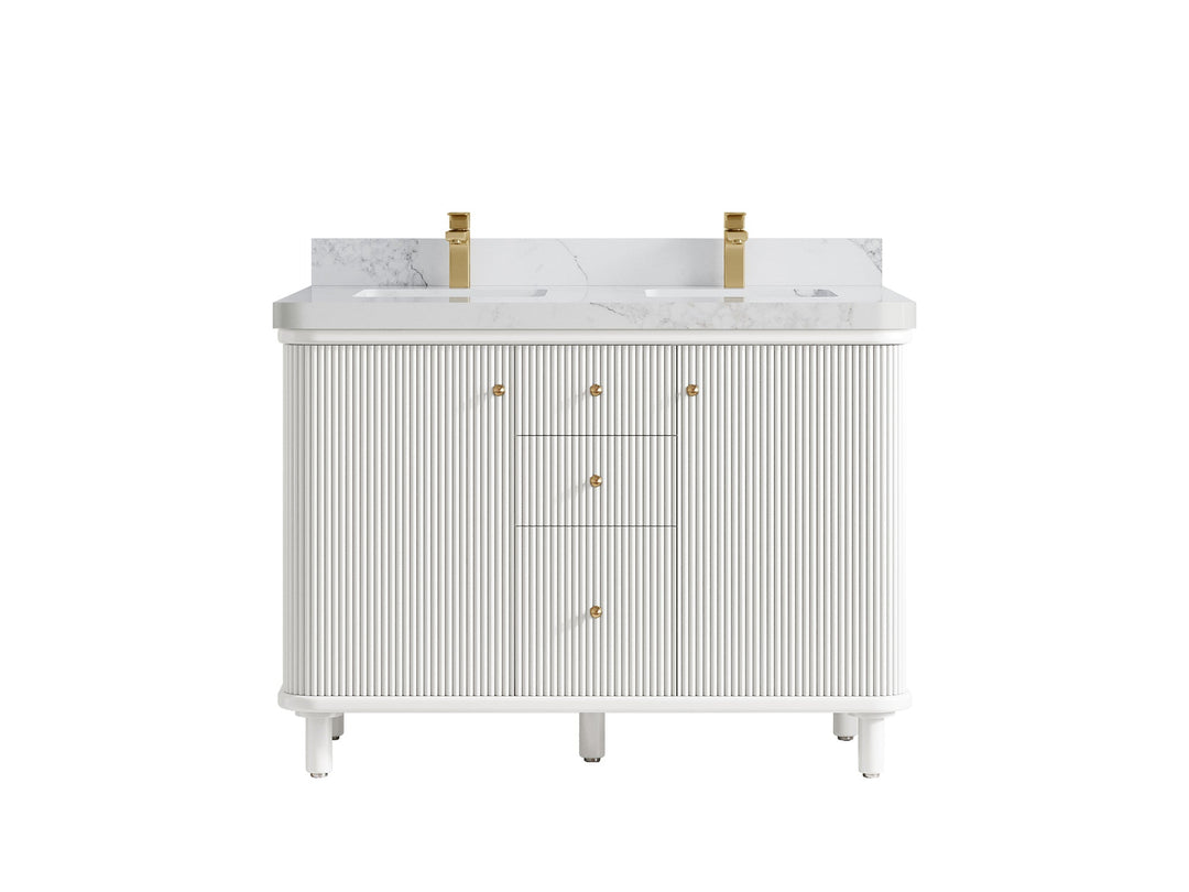 Miami 48 in. W x 22 in. D Double Sink Bathroom Vanity - Willow Bath and Vanity