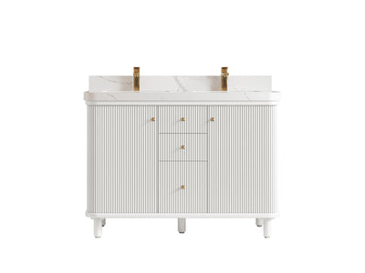 Miami 48 in. W x 22 in. D Double Sink Bathroom Vanity - Willow Bath and Vanity