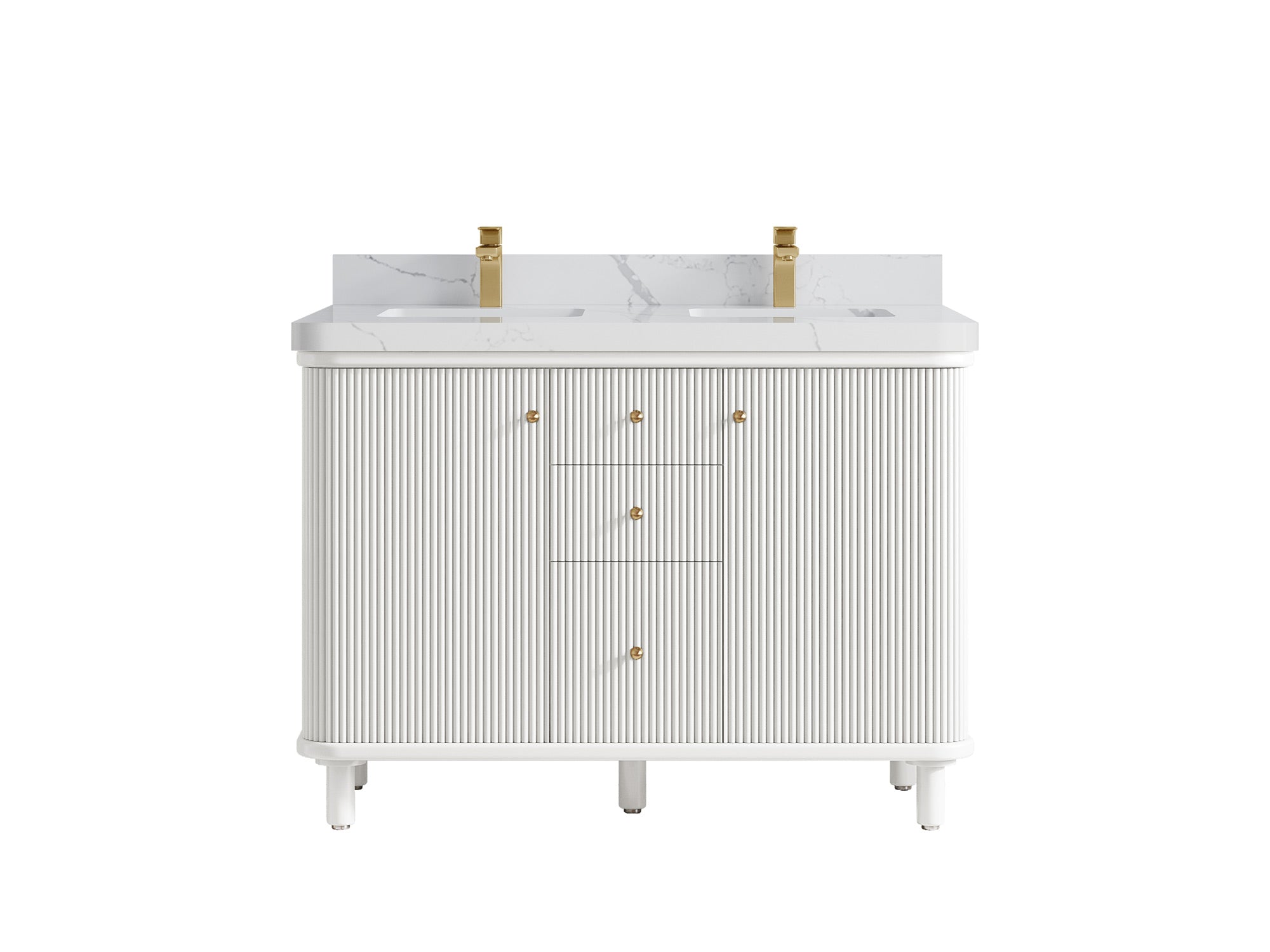 Miami 48 in. W x 22 in. D Double Sink Bathroom Vanity - Willow Bath and Vanity