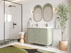 Miami 48 in. W x 22 in. D Double Sink Bathroom Vanity - photo 2