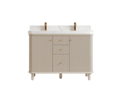 Miami 48 in. W x 22 in. D Double Sink Bathroom Vanity - Willow Bath and Vanity