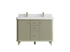 Miami 48 in. W x 22 in. D Double Sink Bathroom Vanity - photo 21