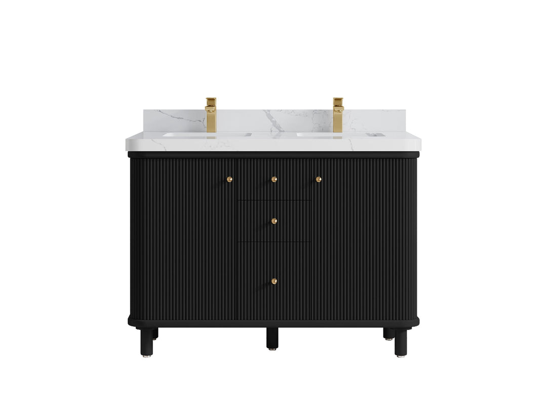Miami 48 in. W x 22 in. D Double Sink Bathroom Vanity - Willow Bath and Vanity